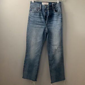 Aritzia Denim Forum The Arlo High Rise Straight Jean Size 24